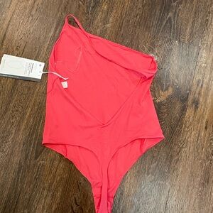 Lululemon Wundermost Ultra-Soft Nulu One Shoulder Spaghetti Strap Bodysuit